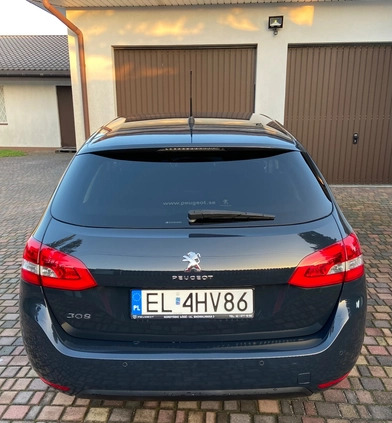 Peugeot 308 cena 54900 przebieg: 61000, rok produkcji 2019 z Łódź małe 781